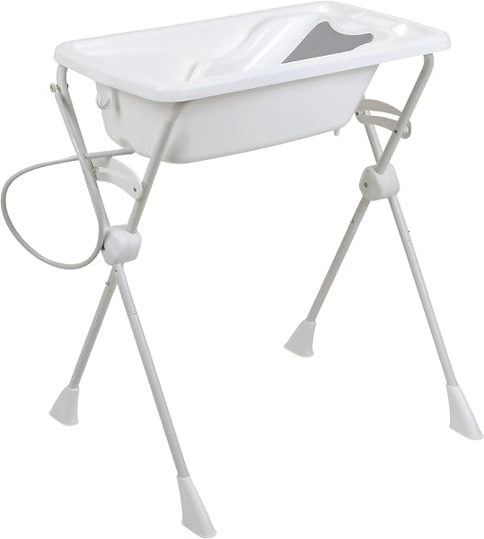 Kit Banho Burigotto com Banheira, Suporte Desmontável e Redutor — Branco